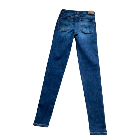 American Eagle Outfitters High Rise Jeggings - Dark Blue Wash - size 0 long - Picture 7 of 10